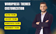 creat a website using astra,salient,divi,woodmart, themes