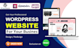 create responsive wordpress website design or website redesign