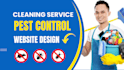 create wordpress pest control website, cleaning service website design