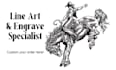 custom engraved line art hand drawn digital illustration