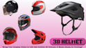 model 3d helmet, wearable cosplay mask, armor mask props for 3d printing