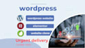 urgently create a responsive wordpress website using elementor clone any website