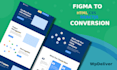 do figma to HTML CSS conversion pixel perfect responsive
