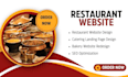 design a professional restaurant website with online booking and menu display