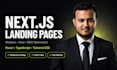 build a next js landing page or business website with tailwind css