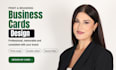 design a modern, minimalistic and professional business card