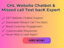 be your ghl website chatbot and missed call text back expert highlevel website