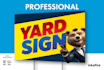 do professional yard sign design
