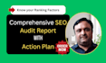 create SEO audit report and action plan for ranking