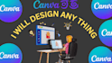 creata any design using canva branding design