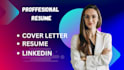 write professional resume writng, CV and cover letter