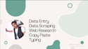 do data entry typing work job, copy paste, excel data entry
