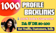 create 650 high da dr profile backlinks manually