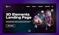 add 3d shapes and 3d logo to your wordpress website