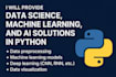 provide data science, machine learning, and ai solutions in python