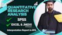 do quantitative research data analysis using spss and excel