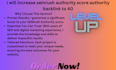 increase your semrush domain authority score from 0 to 50 plus