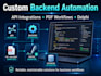 build delphi backend services and API integrations