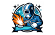 design creative welding mascot logo for your company
