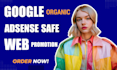 grow google adsense safe CTR, organic traffic web ranking