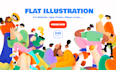design custom flat illustrations for your website or brand