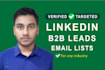 do b2b lead generation, targeted prospect list, contact info