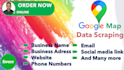 do scrap data from google map, websites, linkdin