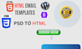 design professional  responsive HTML email templates