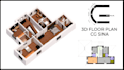 turn your 2d floor plan into a stunning 3d plan and animation