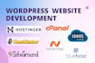 develop wordpress website on hostinger godaddy and bluehost