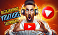 design an outstanding youtube thumbnail clickbait