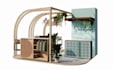do exhibition booth, trade show display, and kiosk design