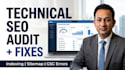do technical SEO audit and fix indexing errors