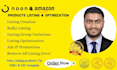 do noon and amazon product listing creation, optimization, boost seo