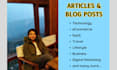 write and publish SEO optimized articles and blogs with images