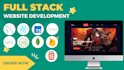 do website development, build custom website as full stack web developer
