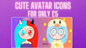 draw a simple cute avatar icon