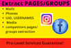 extract niche audience data from facebook group pages