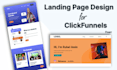 create professional clickfunnels landing page design for high conversions