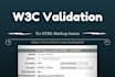 validate your website on w3c standards