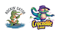 make mascot crocodile logo with t shirt design