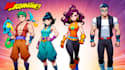 create an own bright cartoon character design illustration
