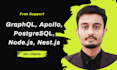 develop high performance graphql API with apollo, postgresql, node, and nest js
