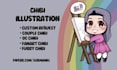 draw chibi art including couples and furries
