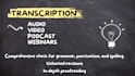 provide english transcription service
