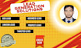 b2b lead generation, scrapping leads, web research