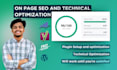 do complete on page SEO and technical optimization for your wordpress website