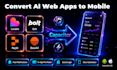 convert lovable bolt replit or base44 app to android and ios with capacitor
