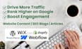 write wordpress website articles and blogs
