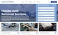 design junk removal website dumpster website cleaning website